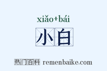 小白是什么意思的图片